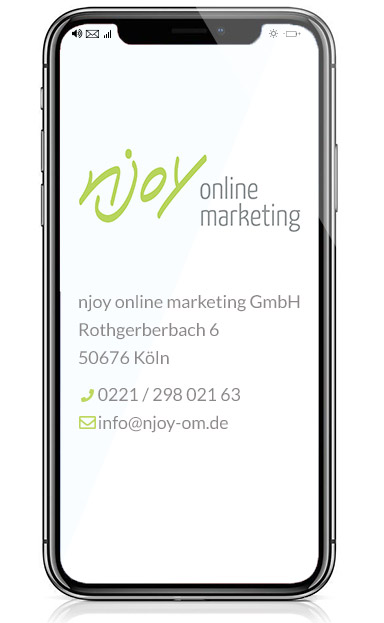 I Phone X Adresse und Kontakt