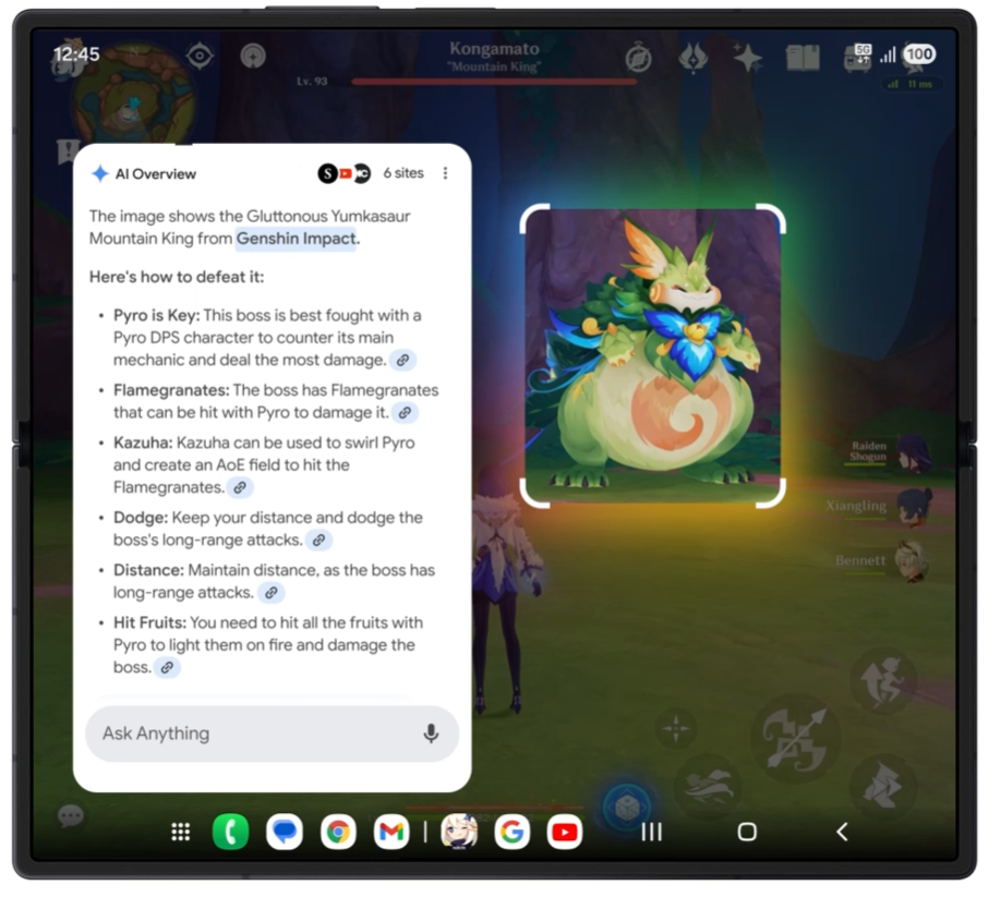 Screenshot des AI Modes beim Gaming 2