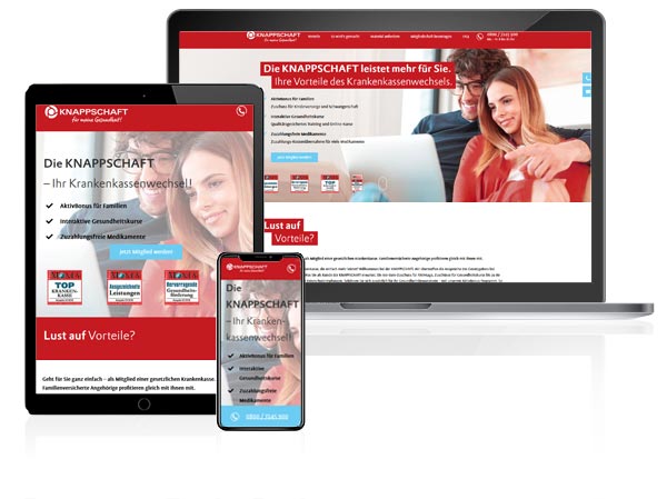 Webdesign Referenz Knappschaft Webdesign Referenz Knappschaft