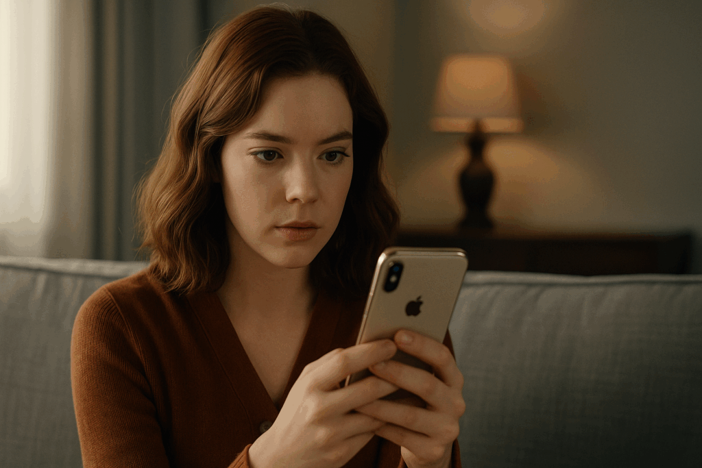 Seriencharakter nutzt ein iPhone in Form einer Guerilla Marketing Maßnahme dem Stealth Marketing