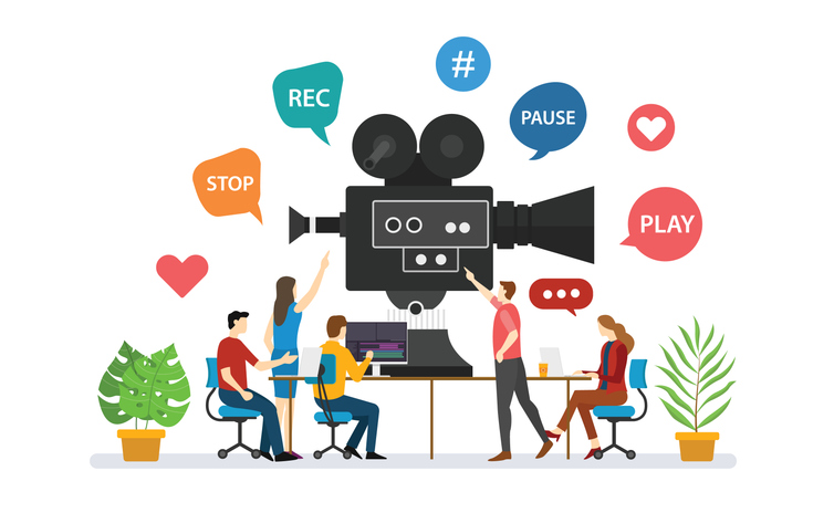 Ein Schaubild zeigt Videocontent, einen der Marketing Trends 2025